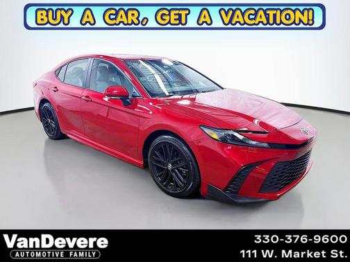 Red 2025 Toyota Camry SE