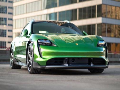 Gray 2023 Porsche Taycan Turbo