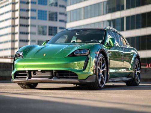 Gray 2023 Porsche Taycan Turbo