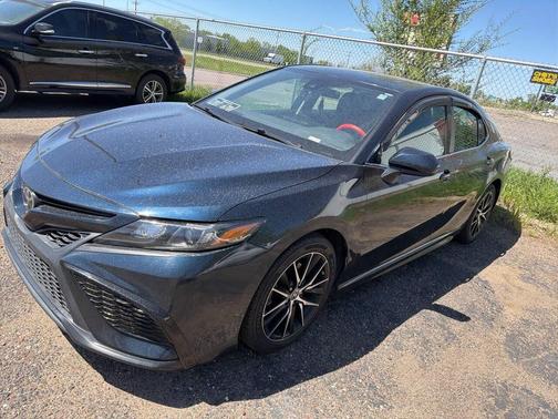 Galactic Aqua Mica 2021 Toyota Camry SE