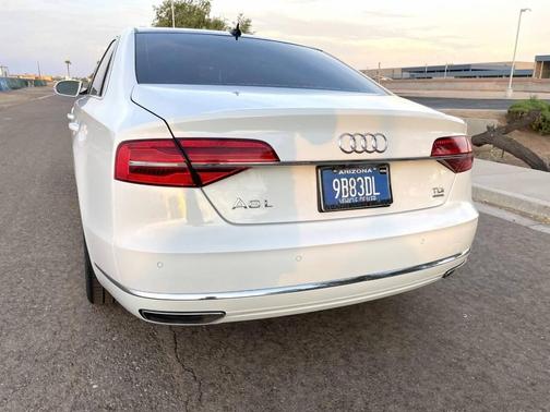 White 2015 Audi A8 L 3.0 TDI