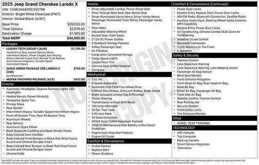 2025 Jeep Grand Cherokee Laredo X