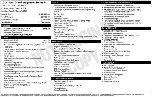 2024 Jeep Grand Wagoneer Series III