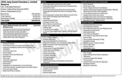 2026 Jeep Grand Cherokee L Limited