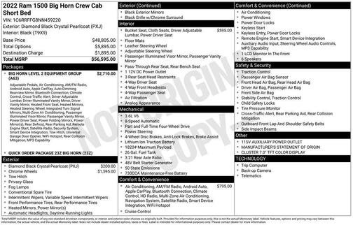 2022 RAM 1500 Big Horn