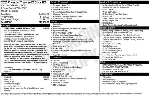 2023 Chevrolet Traverse LT Cloth