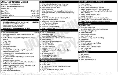 2026 Jeep Compass Limited