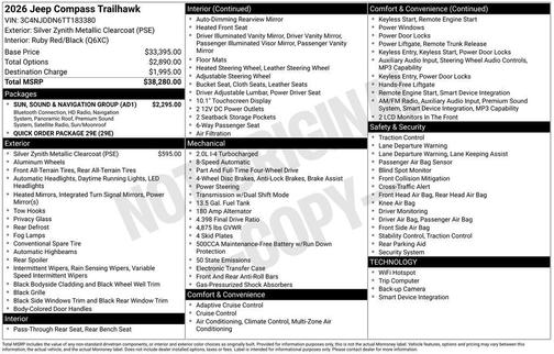 2026 Jeep Compass Trailhawk