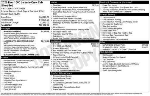 2026 RAM 1500 Laramie
