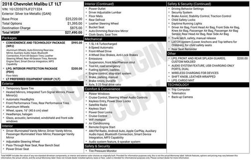 2018 Chevrolet Malibu LT