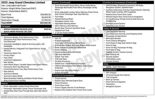 2025 Jeep Grand Cherokee Limited