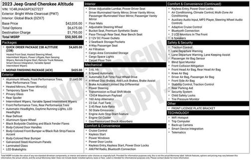 2023 Jeep Grand Cherokee Altitude