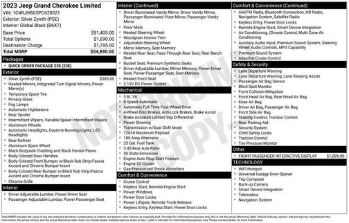 2023 Jeep Grand Cherokee Limited