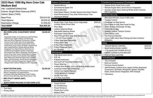 2023 RAM 1500 Big Horn