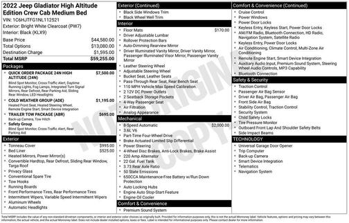 2022 Jeep Gladiator Overland