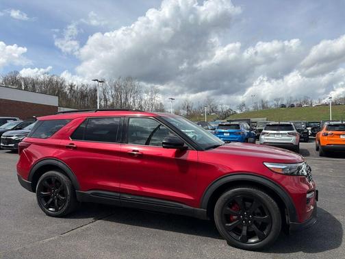 Red 2020 Ford Explorer ST