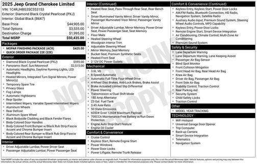 2025 Jeep Grand Cherokee Limited