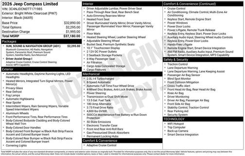 2026 Jeep Compass Limited