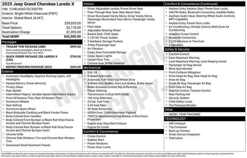 2025 Jeep Grand Cherokee Laredo X
