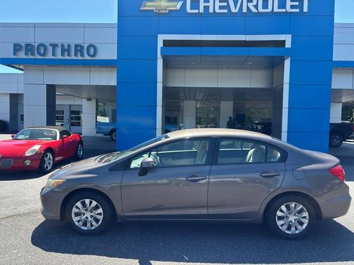 Urban Titanium Metallic 2012 Honda Civic LX