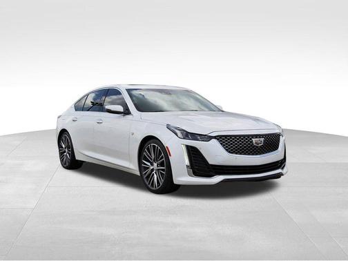 Crystal White Tricoat 2023 Cadillac CT5 Premium Luxury