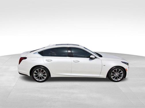 Crystal White Tricoat 2023 Cadillac CT5 Premium Luxury
