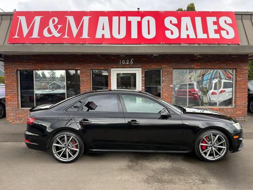 Black 2018 Audi A4 2.0T Premium Plus