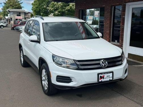 Pure White 2016 Volkswagen Tiguan S