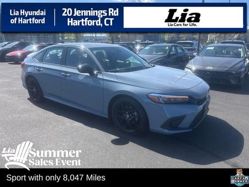 Morning Mist Metallic 2024 Honda Civic Sport