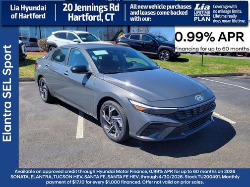 Ecotronic Gray 2026 Hyundai ELANTRA HEV SEL Sport