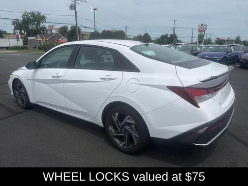 Serenity White 2025 Hyundai ELANTRA Sport