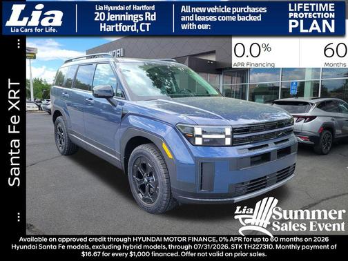 Atlantis Blue 2026 Hyundai SANTA FE XRT