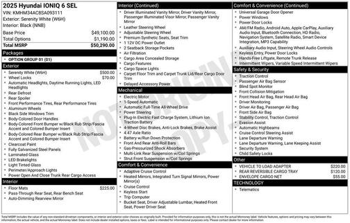 2025 Hyundai IONIQ 6 SEL