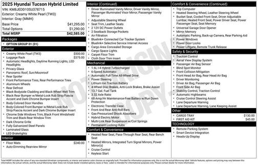 2025 Hyundai TUCSON Hybrid Limited