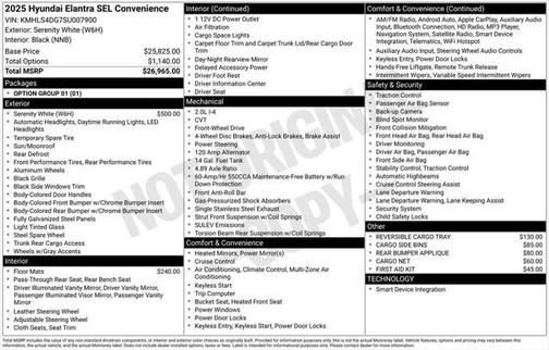 2025 Hyundai ELANTRA SEL