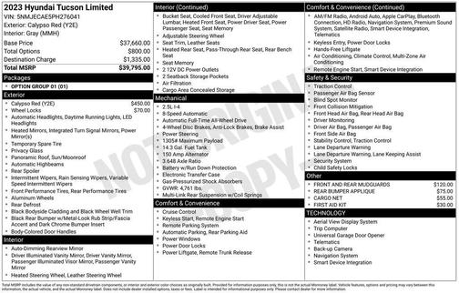 2023 Hyundai TUCSON Limited