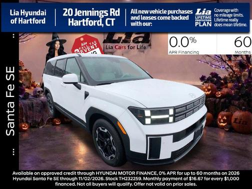 Serenity White 2026 Hyundai SANTA FE SE