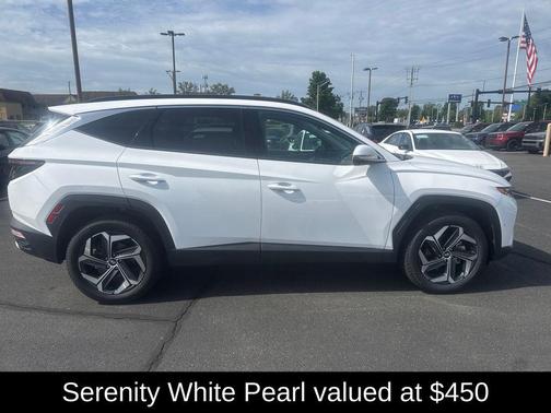 Serenity White Pearl 2023 Hyundai TUCSON Limited