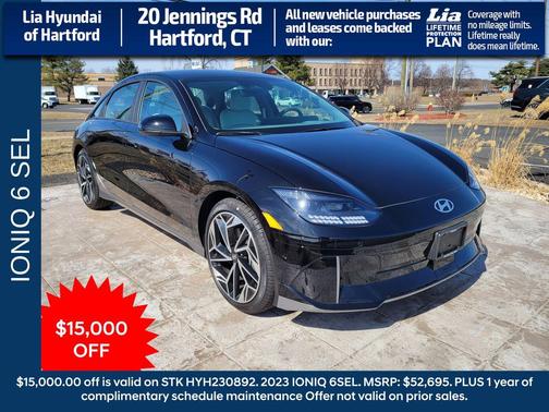 Onyx Black 2023 Hyundai IONIQ 6 SEL