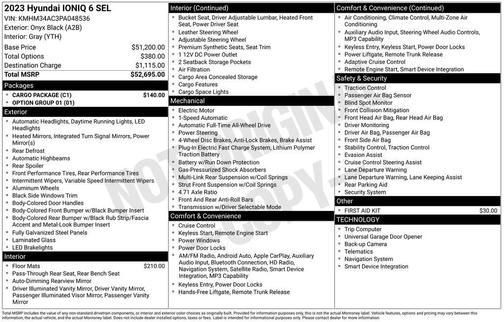 2023 Hyundai IONIQ 6 SEL