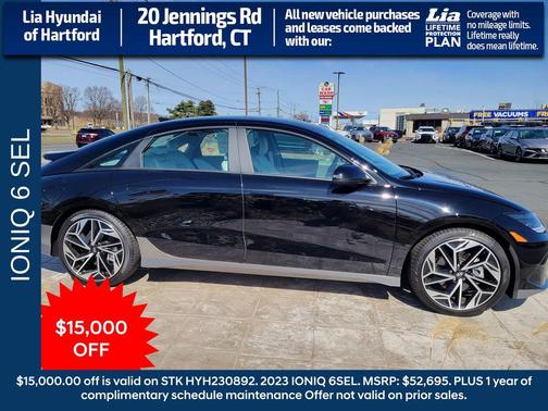 Onyx Black 2023 Hyundai IONIQ 6 SEL