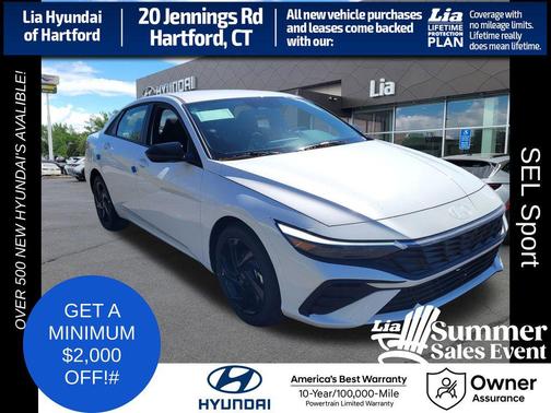 Serenity White Pearl 2026 Hyundai ELANTRA Sport