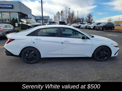 Serenity White 2026 Hyundai ELANTRA Sport