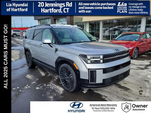 Shimmering Silver 2025 Hyundai SANTA FE HEV Calligraphy