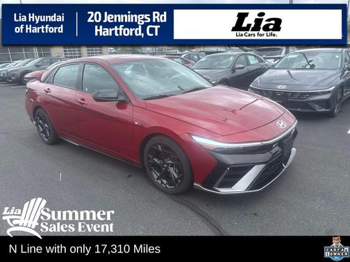 Ultimate Red 2025 Hyundai ELANTRA N Line