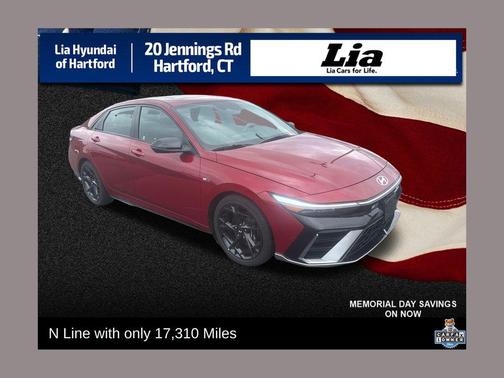 Ultimate Red 2025 Hyundai ELANTRA N Line