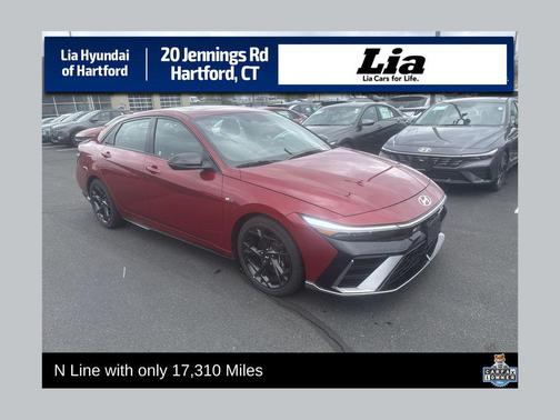 Ultimate Red 2025 Hyundai ELANTRA N Line