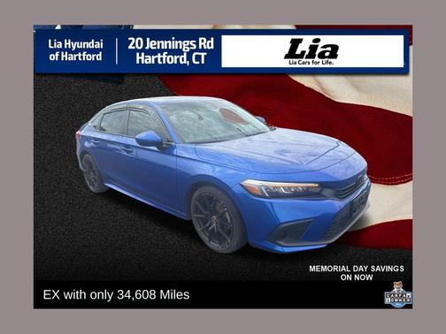 Aegean Blue Metallic 2023 Honda Civic EX