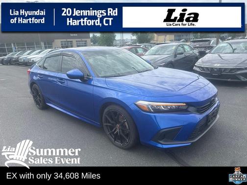 Aegean Blue Metallic 2023 Honda Civic EX