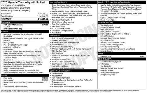 2025 Hyundai TUCSON Hybrid Limited